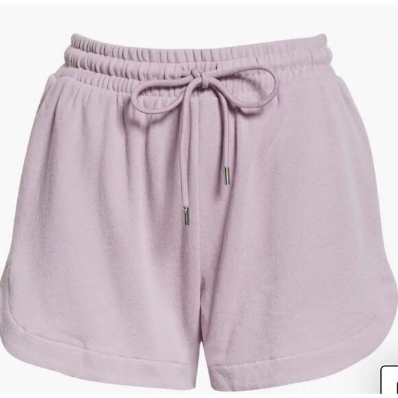 ATM Anthony Thomas Melillo French Terry Shorts in  Lavender NWT Size Medium - Picture 1 of 9